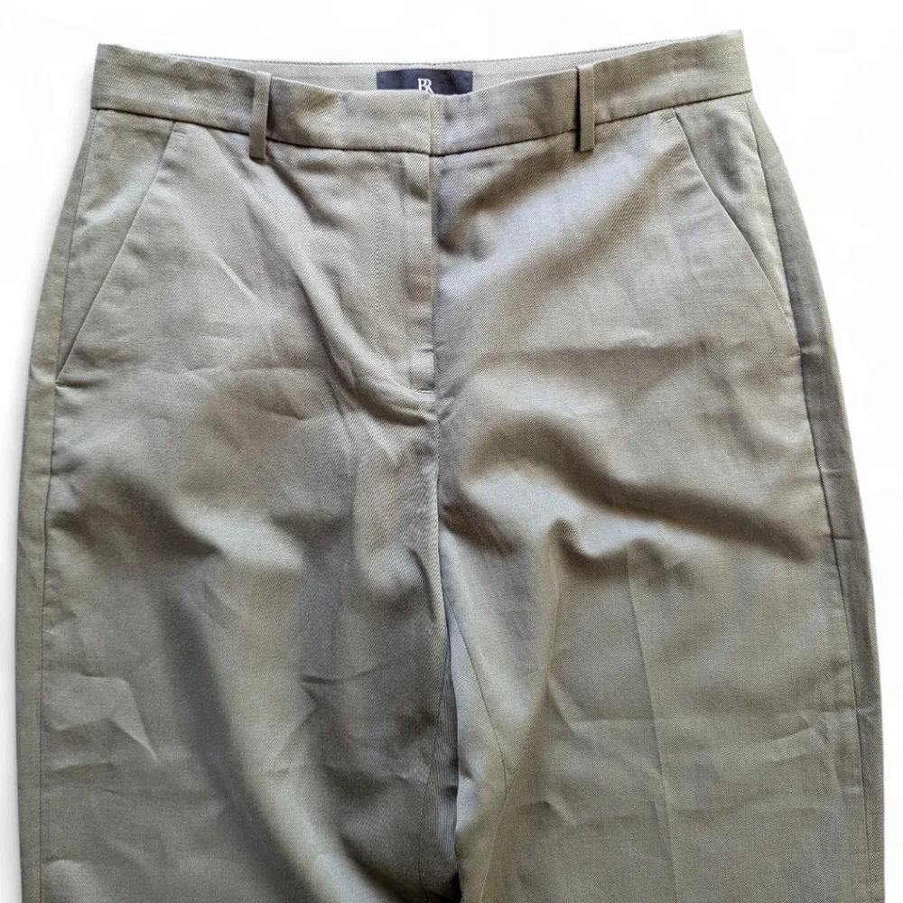 Banana Republic Linen | Seahaven Italian‎ Cotton Blend Pants | Olive | Sz 8
